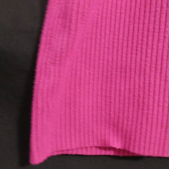 SUZY SHIER | medium | Vibrant Pink Ruched Sleeveless Top | Decorative Accent - Picture 7 of 13